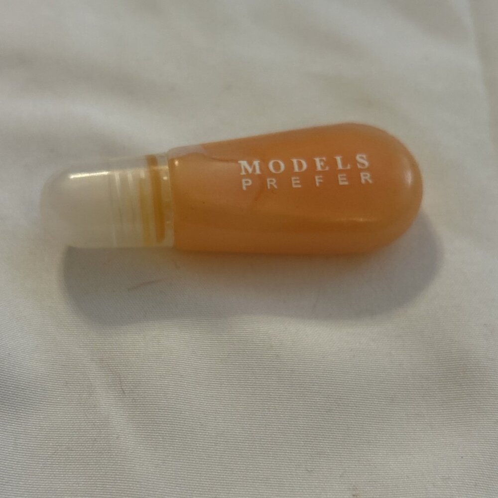 Models Prefer Lip Gloss Lip Shine Lip Moisturizer W/Coral Shimmer Vintage New